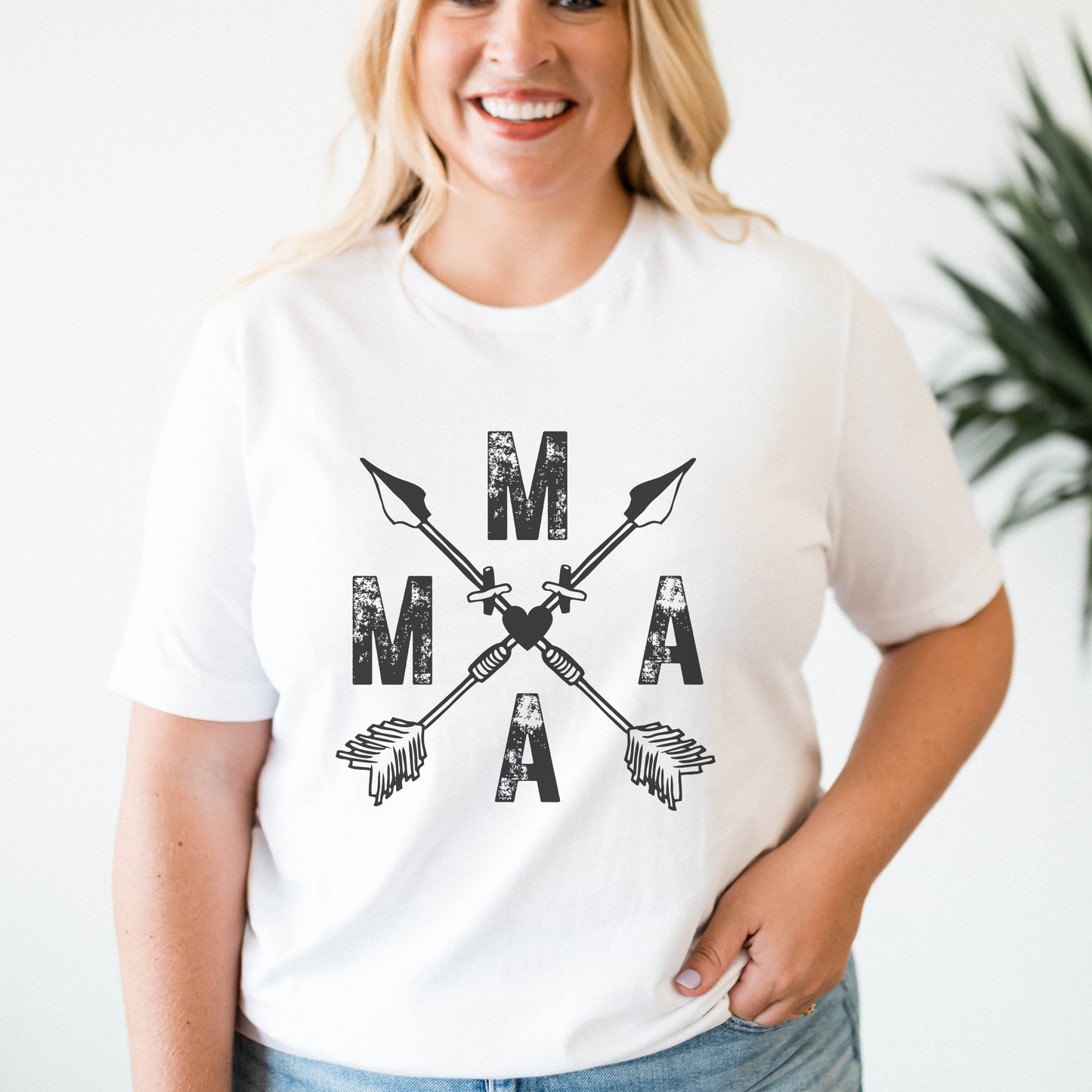 MAMA Boho Style Women's T-shirt, T-shirt for Moms