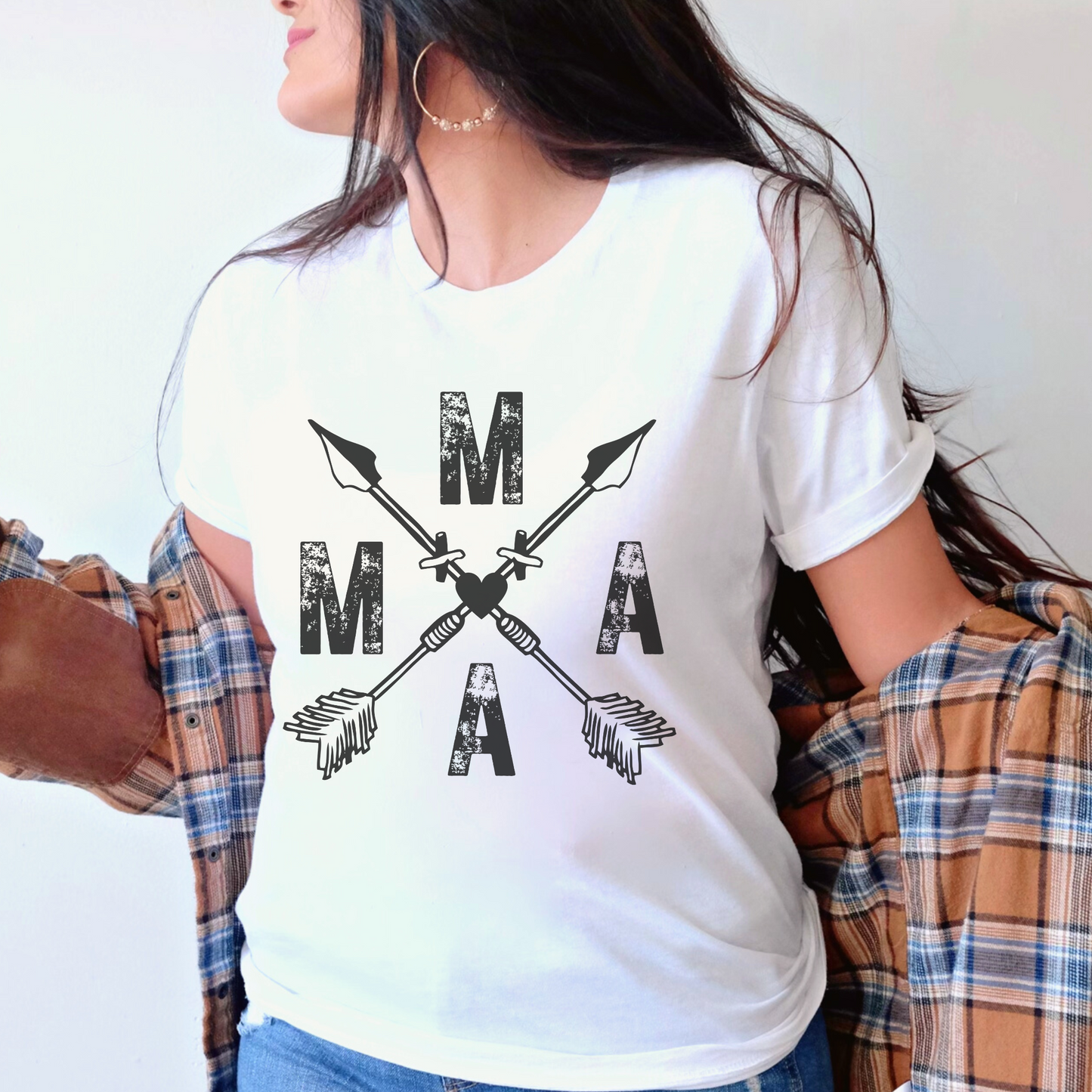 MAMA Boho Style Women's T-shirt, T-shirt for Moms