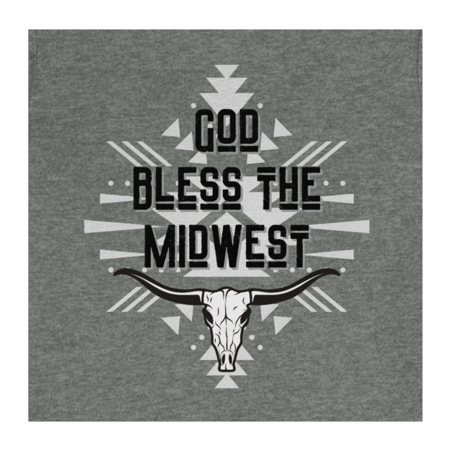 God Bless the Midwest, Western-inspired Christian T-shirt