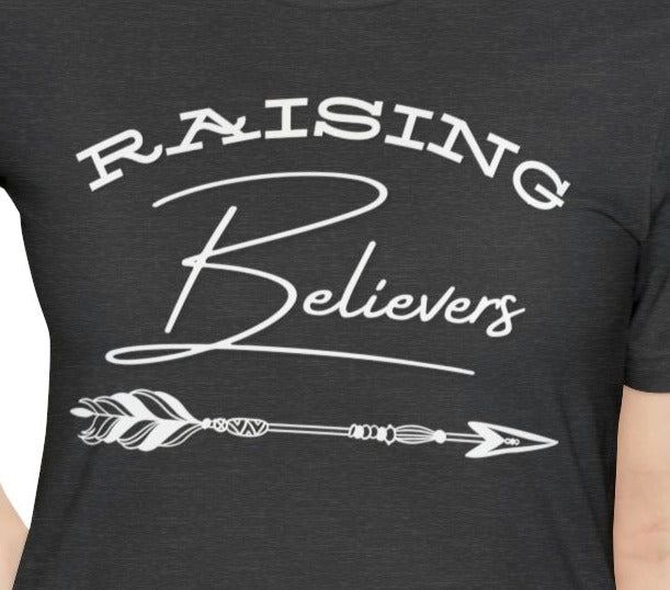 Raising Believers, Christian T-shirt for Moms, Boho Style Christian Shirt, Gift for Mothers