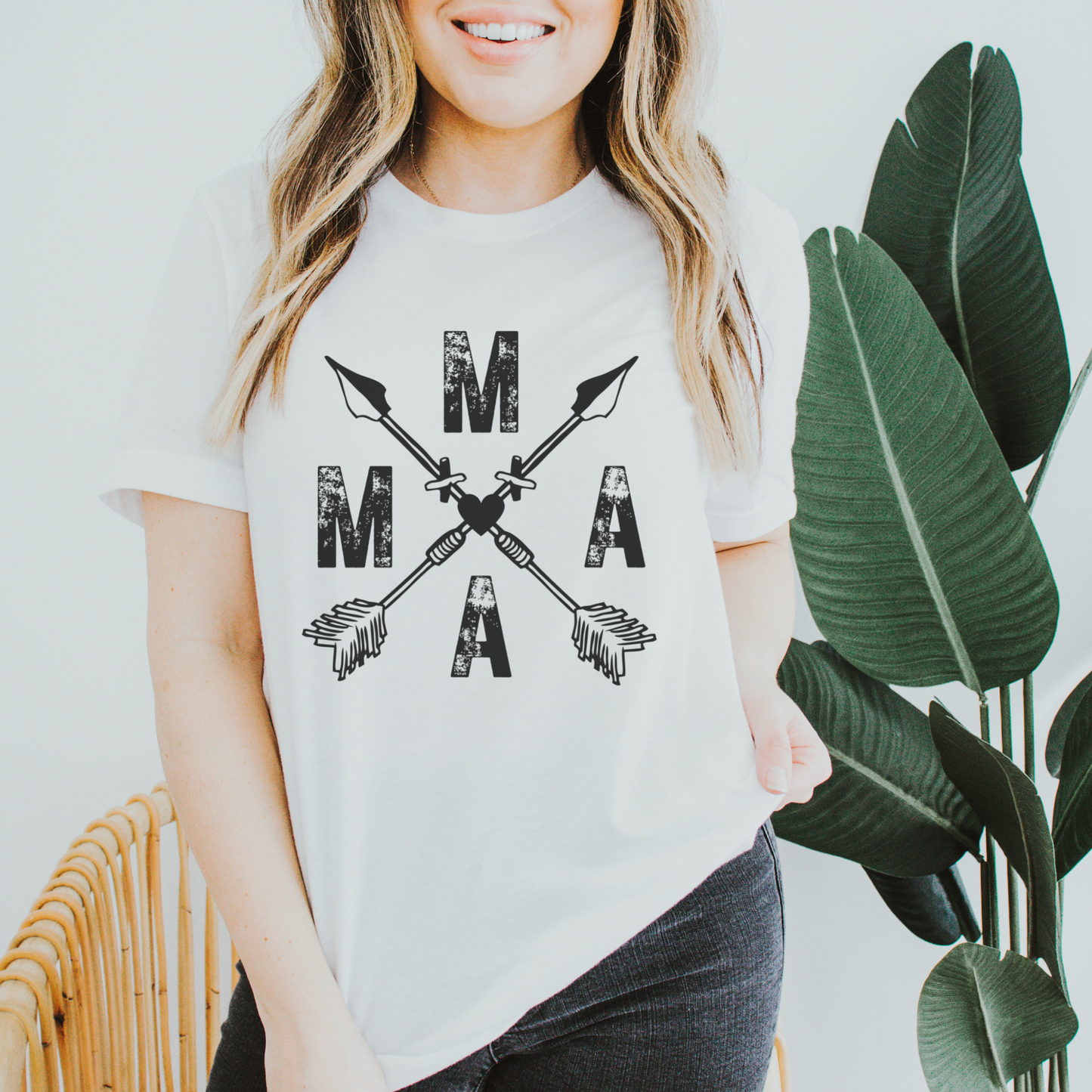 MAMA Boho Style Women's T-shirt, T-shirt for Moms