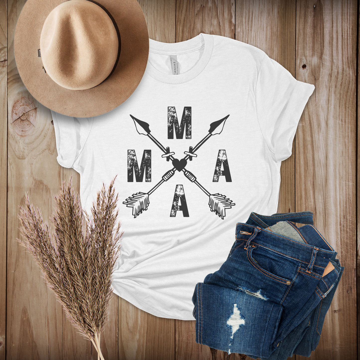 MAMA Boho Style Women's T-shirt, T-shirt for Moms