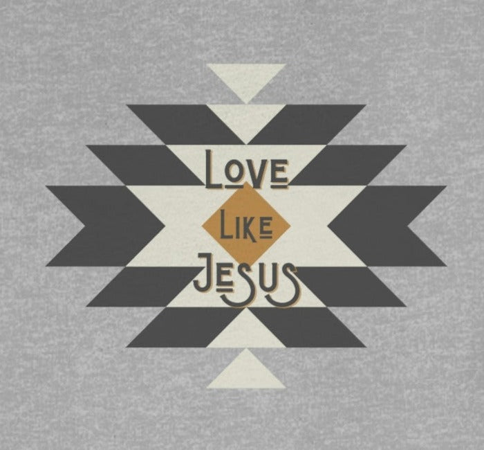 Love Like Jesus, Western-inspired Christian T-shirt, Available in Soft Cream or Athletic Heather