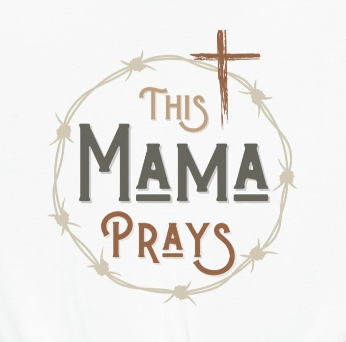 This Mama Prays, Western Inspired Christian Sweatshirt